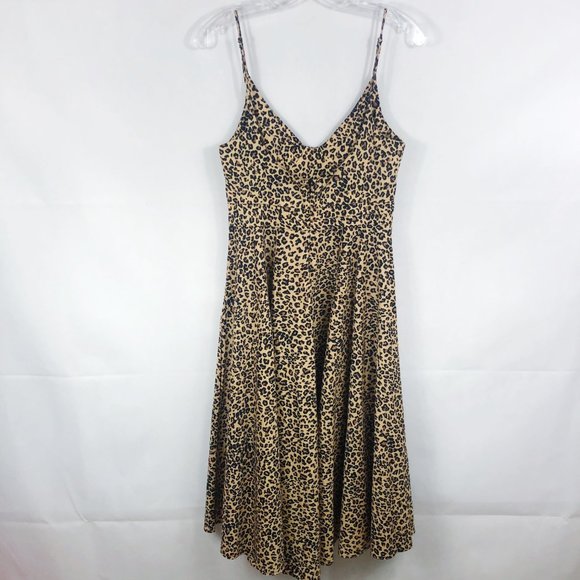 SOLD Farm Rio | NEW Leopard Sleeveless Midi Dress - Picture 6 of 8
